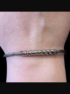 Samuel B Retired 925 Sterling Dragonfly Clasp Size 7 Bracelet